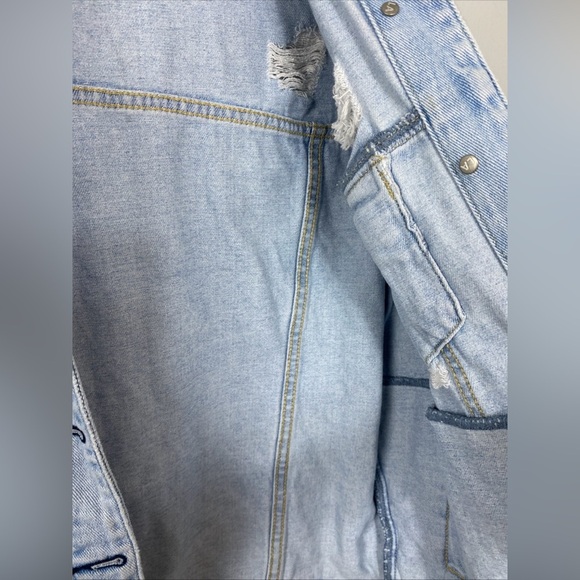 Pacsun Women's Distressed Blue talla L - Picture 8 of 10